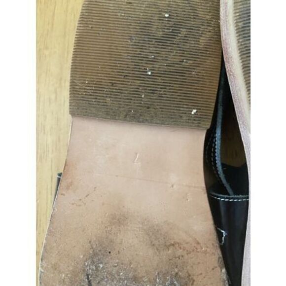 Maria Bontia Black Leather Strappy Square Toe Sandals Shoes SZ 7 - Picture 9 of 9